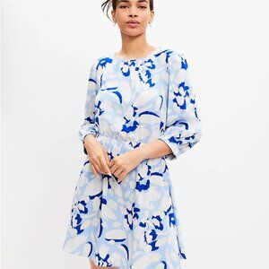 NWOT LOFT Floral Flare Dress